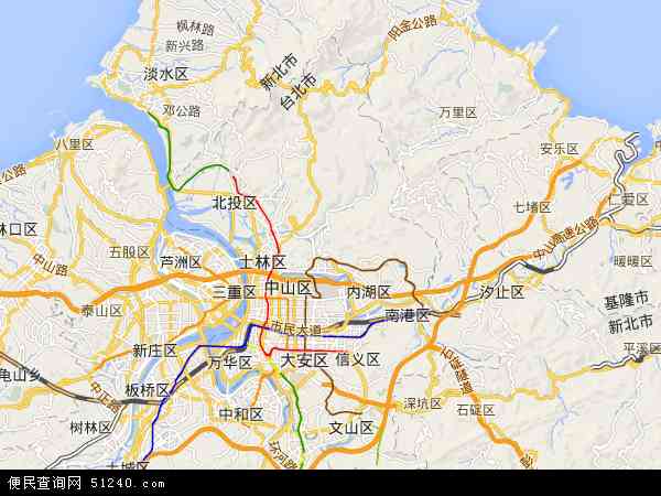 台北市地图 - 台北市电子地图 - 台北市高清地图 - 2024年台北市地图