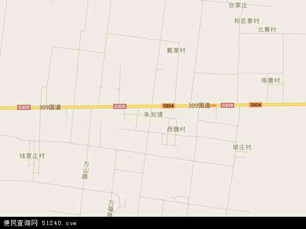 朱刘地图 - 朱刘电子地图 - 朱刘高清地图 - 2024年朱刘地图