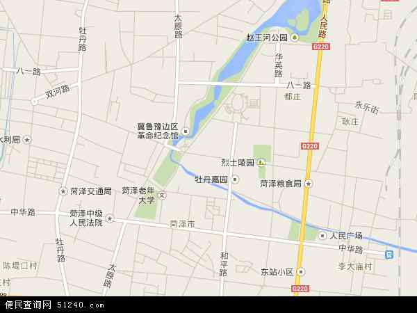 牡丹区丹阳街道地图图片