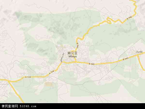姆贝亚地图 - 姆贝亚电子地图 - 姆贝亚高清地图 - 2024年姆贝亚地图