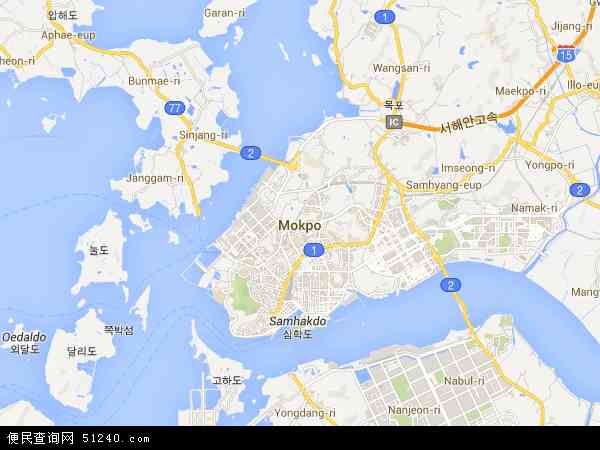 木浦市地图 - 木浦市电子地图 - 木浦市高清地图 - 2024年木浦市地图