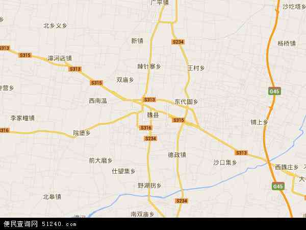 魏县地图 - 魏县电子地图 - 魏县高清地图 - 2024年魏县地图