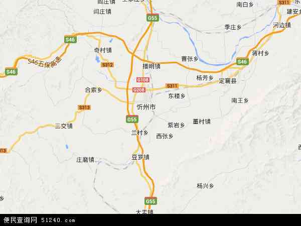 忻府区地图 - 忻府区电子地图 - 忻府区高清地图 - 2024年忻府区地图
