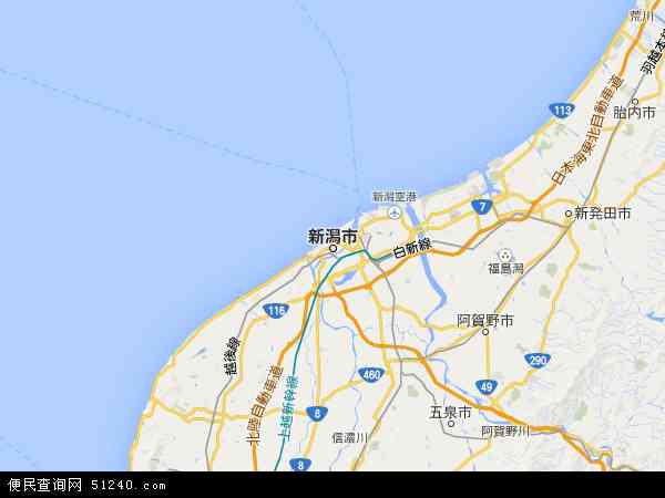 日本新泻地理位置地图图片
