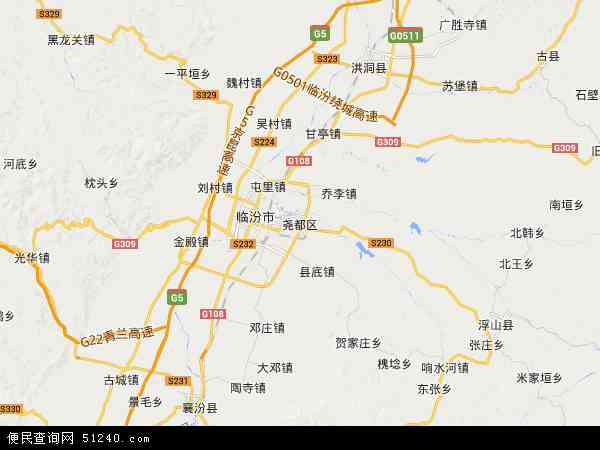 中国 山西省 临汾市 尧都区尧都区卫星地图 本站收录有:2021尧都区