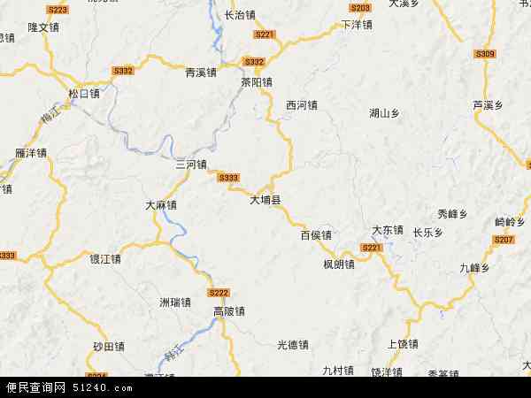 大埔县地图 - 大埔县电子地图 - 大埔县高清地图 - 2024年大埔县地图