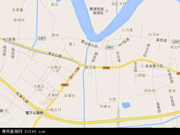 葛沽镇地图 - 葛沽镇电子地图 - 葛沽镇高清地图 - 2024年葛沽镇地图