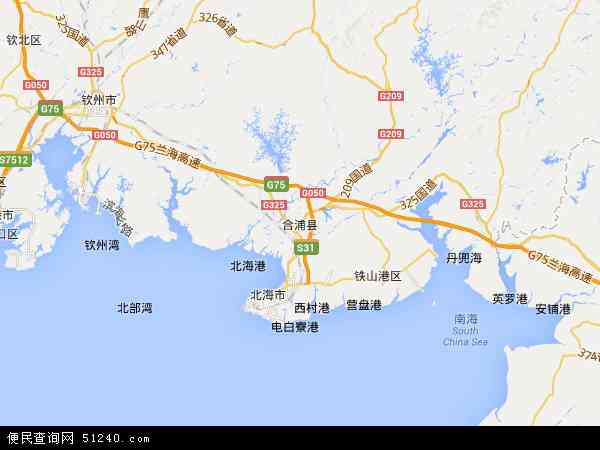 合浦县地图 - 合浦县电子地图 - 合浦县高清地图 - 2024年合浦县地图