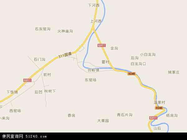 合峪镇地图 - 合峪镇电子地图 - 合峪镇高清地图 - 2026年合峪镇地图