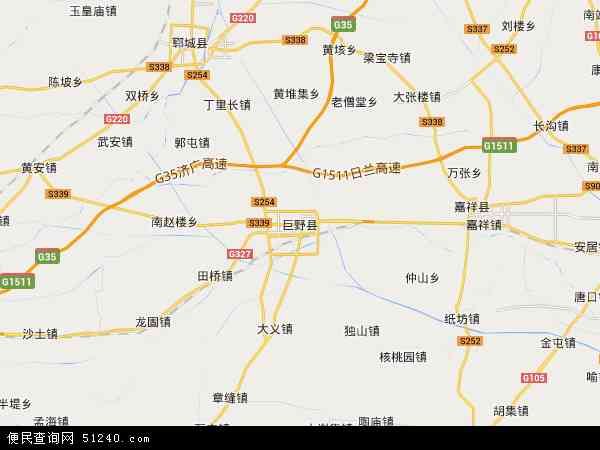 巨野县地图 - 巨野县电子地图 - 巨野县高清地图 - 2024年巨野县地图
