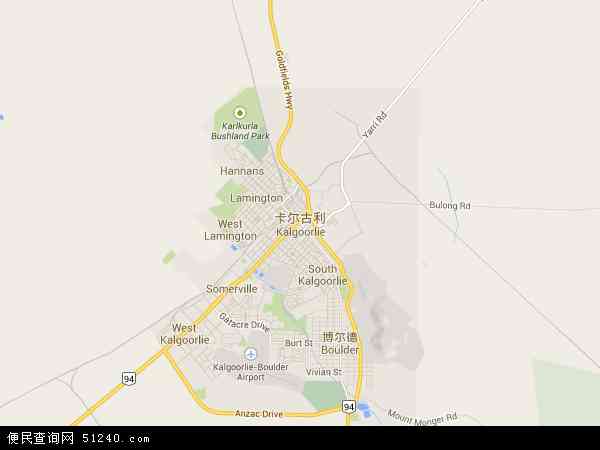 卡尔古利地图 - 卡尔古利电子地图 - 卡尔古利高清地图 - 2024年卡尔古利地图