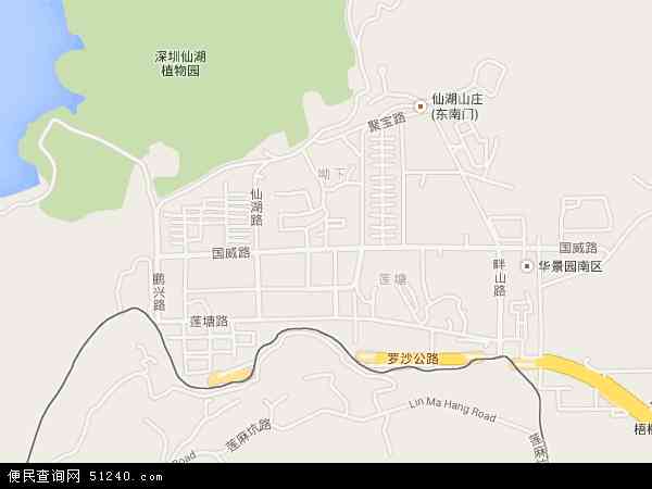 深圳莲塘地图图片