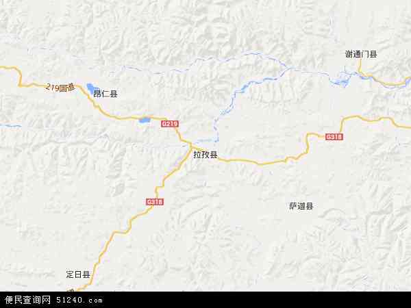 拉孜县地图 - 拉孜县电子地图 - 拉孜县高清地图 - 2024年拉孜县地图