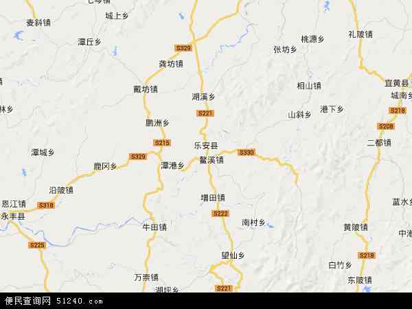 中国 江西省 抚州市 乐安县乐安县卫星地图 本站收录有:2021乐安县