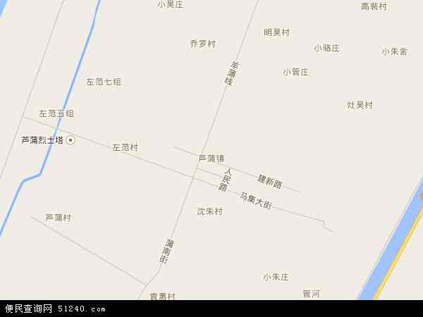芦蒲镇地图 - 芦蒲镇电子地图 - 芦蒲镇高清地图 - 2024年芦蒲镇地图