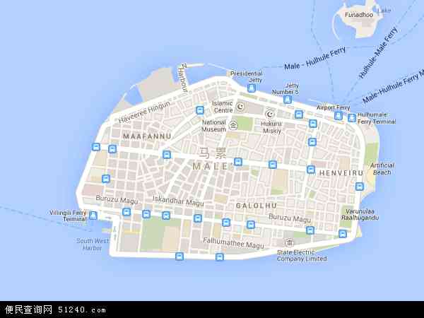 马累岛地图 - 马累岛电子地图 - 马累岛高清地图 - 2024年马累岛地图