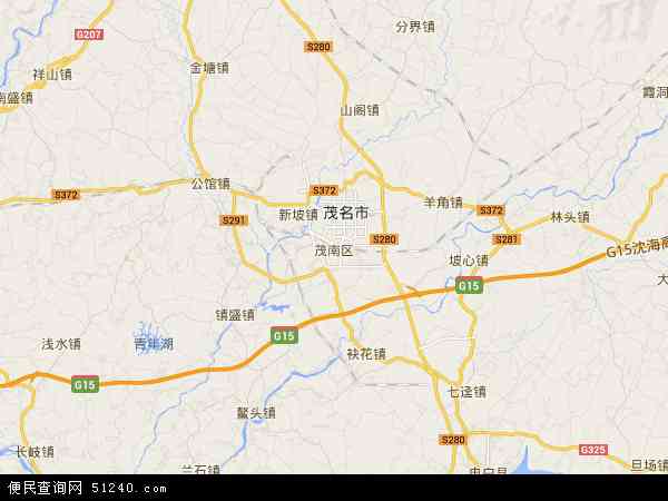 茂南区乡镇划分地图图片