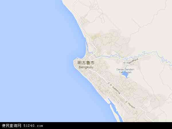 明古鲁地图 - 明古鲁电子地图 - 明古鲁高清地图 - 2024年明古鲁地图