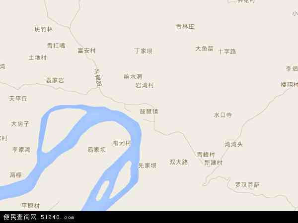 琵琶镇地图 - 琵琶镇电子地图 - 琵琶镇高清地图 - 2024年琵琶镇地图