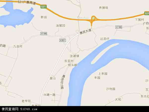 汝湖镇地图 - 汝湖镇电子地图 - 汝湖镇高清地图 - 2024年汝湖镇地图