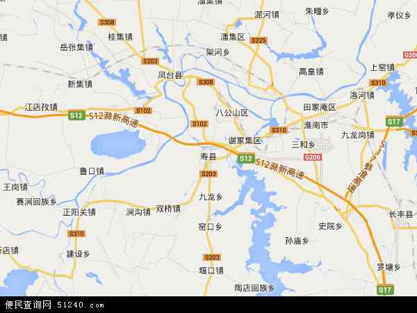 寿县地图 - 寿县电子地图 - 寿县高清地图 - 2024年寿县地图