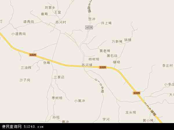 苏河镇地图 - 苏河镇电子地图 - 苏河镇高清地图 - 2024年苏河镇地图