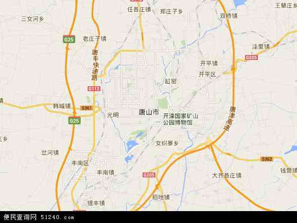 唐山市地图 
