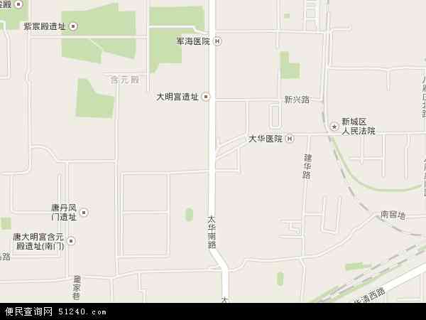 太华路地图 - 太华路电子地图 - 太华路高清地图 - 2024年太华路地图