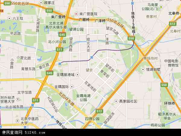 望京地图高清图片