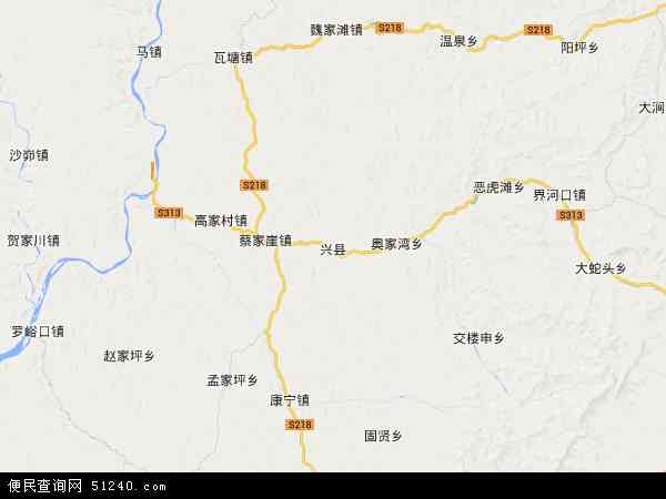 兴县地图 - 兴县电子地图 - 兴县高清地图 - 2024年兴县地图