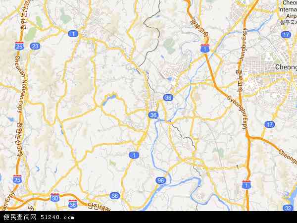 燕岐郡地图 - 燕岐郡电子地图 - 燕岐郡高清地图 - 2024年燕岐郡地图