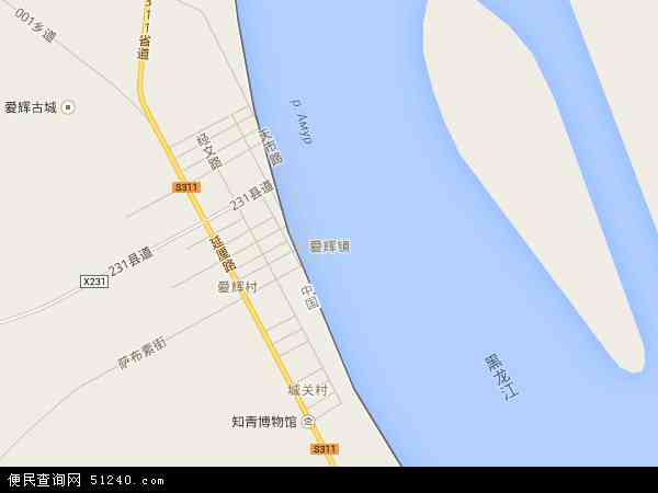 爱辉镇地图 - 爱辉镇电子地图 - 爱辉镇高清地图 - 2026年爱辉镇地图