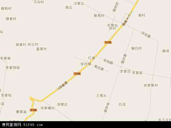 安村镇地图 - 安村镇电子地图 - 安村镇高清地图 - 2024年安村镇地图