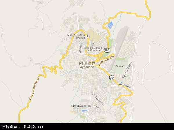 阿亚库乔地图 - 阿亚库乔电子地图 - 阿亚库乔高清地图 - 2024年阿亚库乔地图