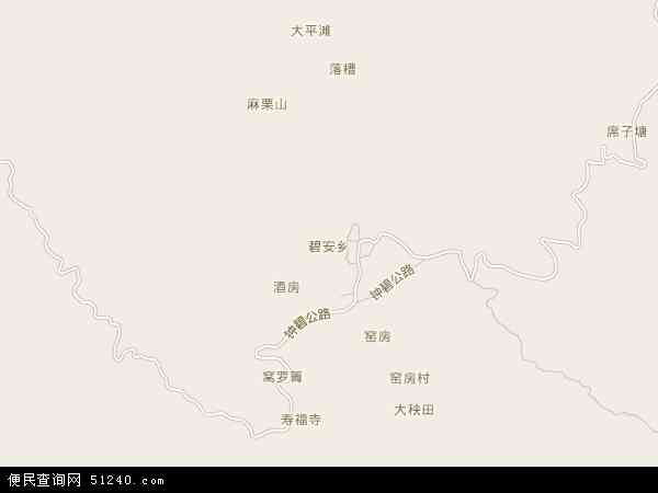 碧安乡地图 - 碧安乡电子地图 - 碧安乡高清地图 - 2024年碧安乡地图