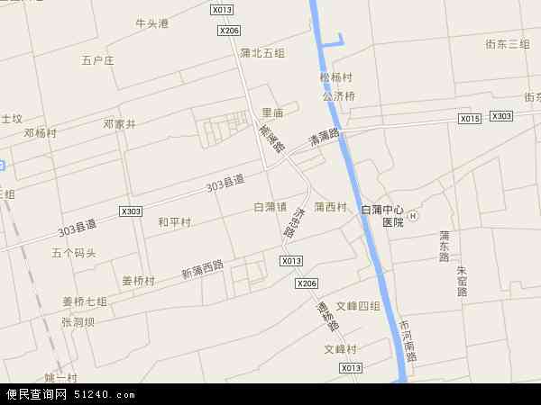 白蒲镇地图 - 白蒲镇电子地图 - 白蒲镇高清地图 - 2024年白蒲镇地图