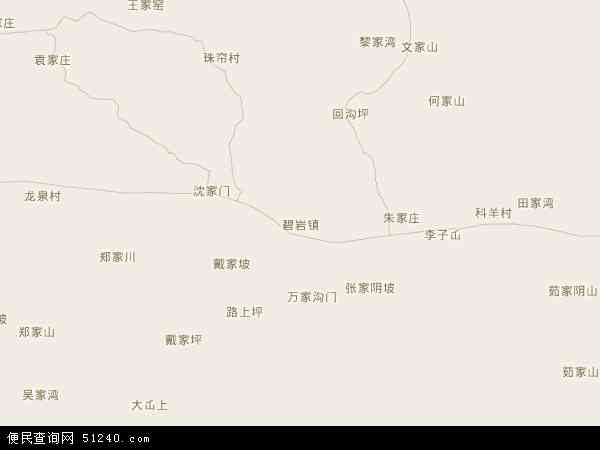 碧岩镇地图 - 碧岩镇电子地图 - 碧岩镇高清地图 - 2024年碧岩镇地图