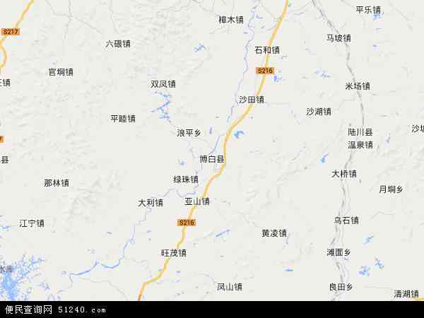 博白县地图 - 博白县电子地图 - 博白县高清地图 - 2024年博白县地图