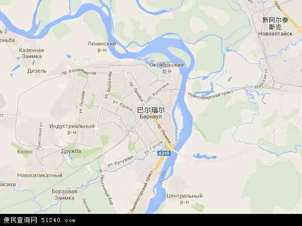 巴尔瑙尔地图 - 巴尔瑙尔电子地图 - 巴尔瑙尔高清地图 - 2024年巴尔瑙尔地图