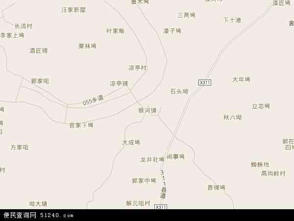 蔡河镇地图 - 蔡河镇电子地图 - 蔡河镇高清地图 - 2024年蔡河镇地图