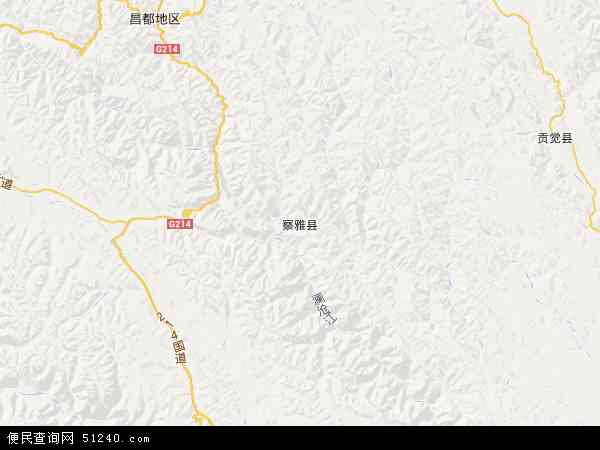 察雅县地图 - 察雅县电子地图 - 察雅县高清地图 - 2024年察雅县地图