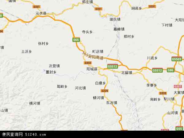 中国 山西省 晋城市 阳城县 东城东城卫星地图 本站收录有:2021东城