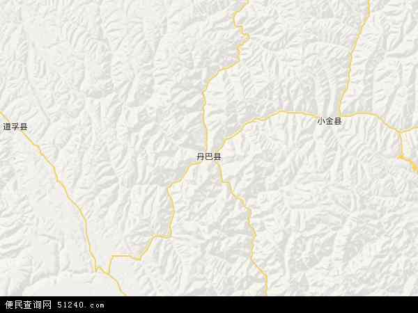 丹巴县地图 - 丹巴县电子地图 - 丹巴县高清地图 - 2024年丹巴县地图