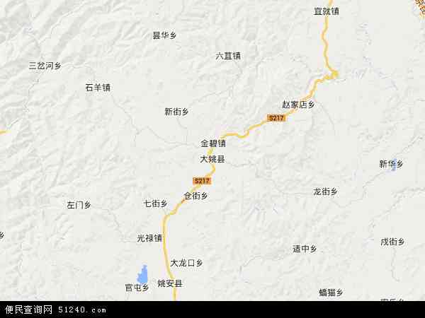 大姚县地图 - 大姚县电子地图 - 大姚县高清地图 - 2024年大姚县地图
