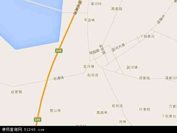 豆河镇地图 - 豆河镇电子地图 - 豆河镇高清地图 - 2024年豆河镇地图