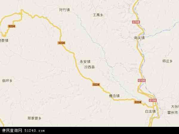 汾西县地图 - 汾西县电子地图 - 汾西县高清地图 - 2024年汾西县地图