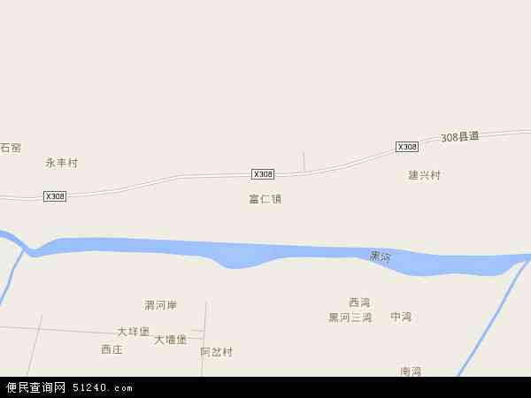 富仁镇地图 - 富仁镇电子地图 - 富仁镇高清地图 - 2024年富仁镇地图