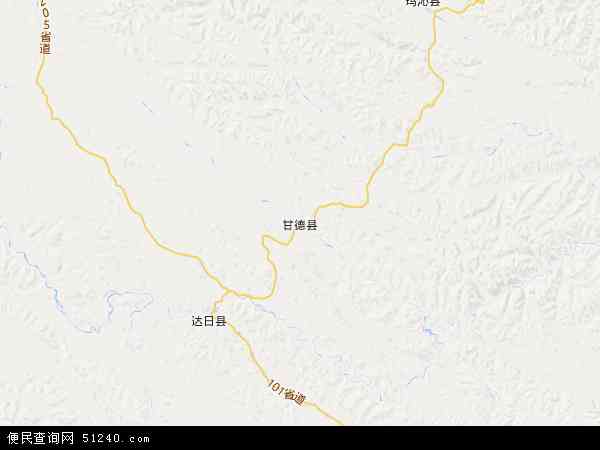 甘德县地图 - 甘德县电子地图 - 甘德县高清地图 - 2024年甘德县地图