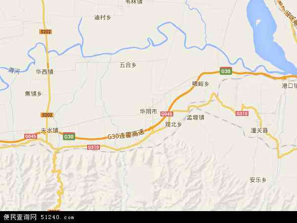 华阴市地图 - 华阴市电子地图 - 华阴市高清地图 - 2024年华阴市地图