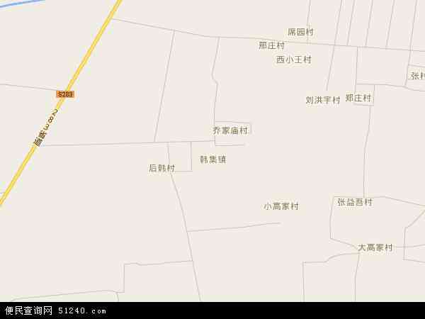 韩集镇地图 - 韩集镇电子地图 - 韩集镇高清地图 - 2024年韩集镇地图